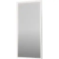 Ink Spiegel SP19 50x4x100 cm incl. direct LED-Verlichting Rondom en Spiegelverwarming Mat Wit