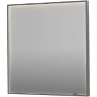 Ink Spiegel SP19 80x4x80 cm incl. direct LED-Verlichting Rondom en Spiegelverwarming Geborsteld RVS