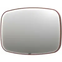 Ink Spiegel SP31 120x4x80 cm incl. LED-verlichting en Spiegelverwarming Geborsteld Koper