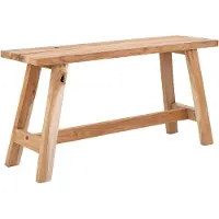 House Nordic Barcelona bank in natuurlijk teakhout - 90x25x45 cm