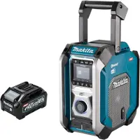 Makita MR 007 GM1 Oplaadbare bouwplaatsradio 12 - 40 V max. Bluetooth DAB+ USB + 1x oplaadbare accu 4.0 Ah - zonder oplader