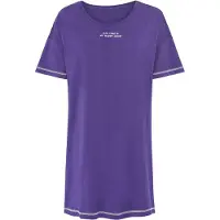 LASCANA Nachthemd violetblauw / wit