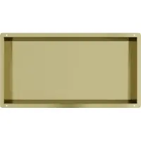 Guido Gusto Mat goud RVS Inbouwnis met tegelflens 30x60x10cm