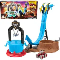 Monster Jam Mud Bluster Wash Track Blauw Kinderen