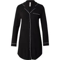 Hunkemoller Nachthemd 'Essential' zwart / wit
