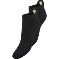 ONLY dames 2P sneakersokken lea heart zwart