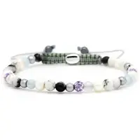 Karma Armband Spiral Cool For The Summer Lilac Crystal
