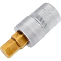 Hazet Dopsleutelbit 986-12 · 1/2 inch (12,5 mm) vierkant hol · Binnen-zeskant-profiel · SW 12 mm