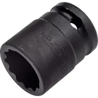 Hazet Krachtdopsleutel 900SZ-21 · 1/2 inch (12,5 mm) vierkant hol · Buitentwaalfkant tractieprofiel · SW 21 mm