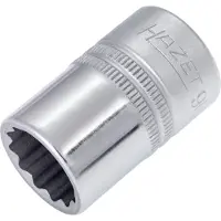 Hazet Dopsleutel 900Z-16 · 1/2 inch (12,5 mm) vierkant hol · Buitentwaalfkant tractieprofiel · SW 16 mm