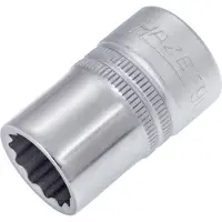 Hazet Dopsleutel 900Z-15 · 1/2 inch (12,5 mm) vierkant hol · Buitentwaalfkant tractieprofiel · SW 15 mm