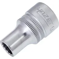 Hazet Dopsleutel 900Z-9 · 1/2 inch (12,5 mm) vierkant hol · Buitentwaalfkant tractieprofiel · SW 9 mm