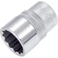 Hazet Dopsleutel 900Z-19 · 1/2 inch (12,5 mm) vierkant hol · Buitentwaalfkant tractieprofiel · SW 19 mm