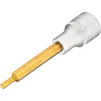 Hazet Dopsleutelbit 986L-4 · 1/2 inch (12,5 mm) vierkant hol · Binnen-zeskant-profiel · SW 4 mm