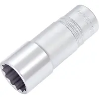 Hazet Dopsleutel 900TZ-24 · 1/2 inch (12,5 mm) vierkant hol · Buitentwaalfkant tractieprofiel · SW 24 mm