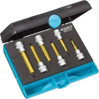 Hazet Dopsleutelbitset 8801/6 - 3/8 inch (10 mm) vierkant hol - Binnen-zeskant-profiel - 6-delig - 4 – 10