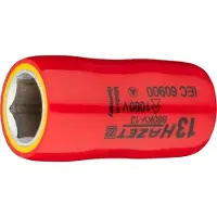 Hazet Dopsleutel · geïsoleerd 880KV-13 · 3/8 inch (10 mm) vierkant hol · Buiten-zeskant-tractieprofiel · SW 13 mm