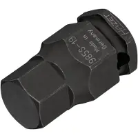 Hazet Krachtdopsleutelbit 985S-19 · 1/2 inch (12,5 mm) vierkant hol · Binnen-zeskant-profiel · SW 19 mm