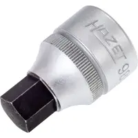 Hazet Dopsleutelbit 985-12 · 1/2 inch (12,5 mm) vierkant hol · Binnen-zeskant-profiel · SW 12 mm