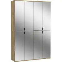 Xonox Kledingkast Projekt X Emob - Artisan Oak & Spiegel - 122x193x34 Cm - Modern