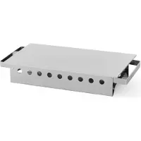 Hendi Roestvrijstalen Voedselwarmer 2 Theelichtjes 330x180x65 mm, Warmhoudplaat, Zilver