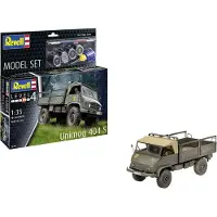 Revell Modelbouwpakket Militaire voertuigen - 63348 Unimog 404 S - Militair Voertuig - Model Set Plastic - 1:35 - Modelbouw
