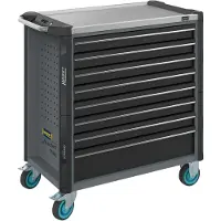 Hazet Gereedschapwagen - Assistent 179NXL - enkel 179NXL-8-VW - L x B x H: 959 mm x 518 mm x 1020 mm - Laden, ondiep: 7× 81 x 696 x 398 mm - Laden, diep: 1× 166 x 696 x 398 mm