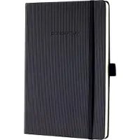 Sigel notitieboek - Conceptum Pure - A5 - zwart - hardcover - 194 pagina's - 80 grams - gelinieerd - SI-CO122