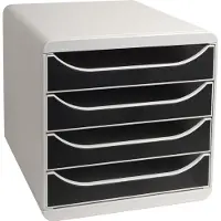 Exacompta Big Box Classic ladeblok zwart (4 laden)