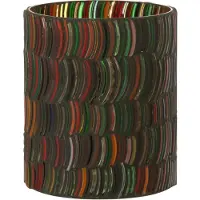 J-Line Windlicht mozaiek curve glas mix medium
