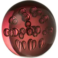 Jolipa Presse papier bubles glas bordeau large