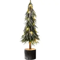 J-Line Kerstboom a+led kunststof sneeuw groen large