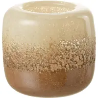J-Line Vaas opi glas bruin/beige small