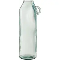 Jline Vaas handvat cilinder gerecycleerd glas large