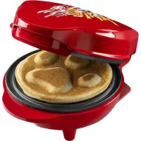 Bestron Wafelijzer - APP500R - 550W - Paw Patrol mini wafel - Hondenpoot vorm - Marshall - Rood - 5 jaar garantie