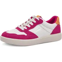 Tamaris Sneakers laag oranje / donkerroze / wit