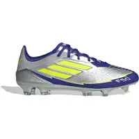 Adidas F50 Messi Pro Gras Voetbalschoenen (FG) Zilver Donkerblauw Geel