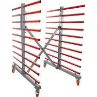 Holzmann Maschinen TAW70DUO TAW70DUO Draagarmwagen Afleider Materiaal banden=Polyurethaan
