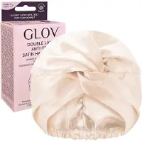 GLOV Haarnetjes Dubbellaags anti-kroes satijnen haarnet - Champagne Handdoek 1 st