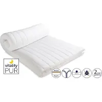 Vitality Pur - Traagschuim Topper 5cm - Tweepersoons Topdekmatras - 140x200 - incl. Gratis Hoofdkussen