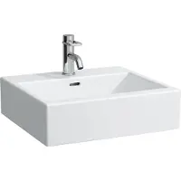 Laufen Living City wastafel 50x46cm 1 kraangat wit