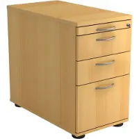 Hjh OFFICE PRO SIGNA SC40 BM - Rolcontainer Beuken Hout met ophangsysteem Metalen handgreep