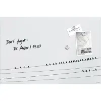 Sigel SI-GL284 Glasmagneetbord Artverum Little Birds 60x40 cm Wit
