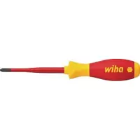 Wiha PlusMinus Schraubendreh.SL/PZ2 SoftFinish-slimFix VDE1000V Plus/minus schroevendraaier VDE Grootte SL/PZ 2 Koplengte: 100 mm
