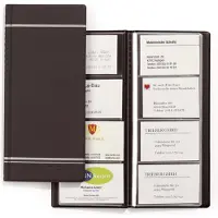 Durable Visifix visitekaartjesboek voor 96 visitekaartjes, antraciet (90 x 57 mm)