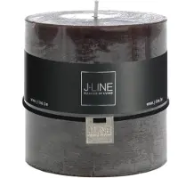 J-Line Cilinderkaars bruin/zwart -8u