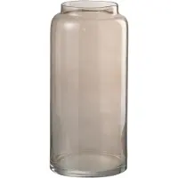 J-Line Vaas recht lang glas amber small