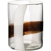 J-Line Vase iggy glass white/brown small
