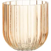 J-Line Vaas yari strepen glas peche small