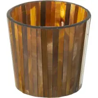 J-Line 35637 Geurkaars Noa Zesty Sunburst Oker Small-35h - 12 x 12 x 11,5 cm